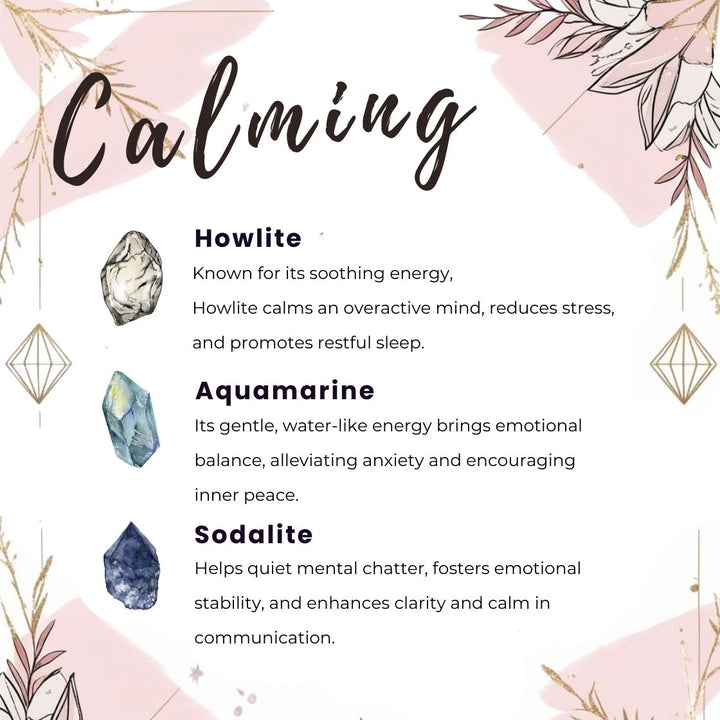 Calming Gaiae Crystal keyring for intentions 