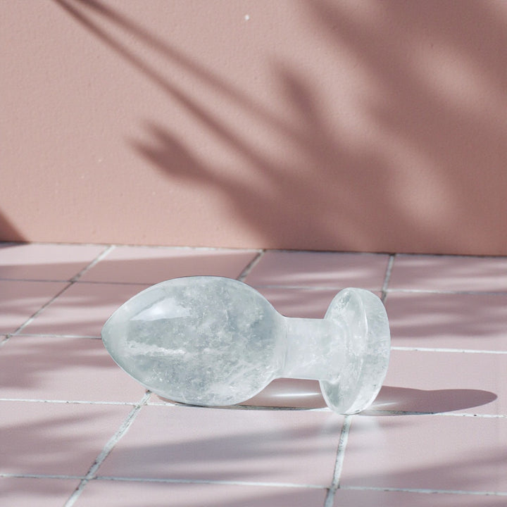 Clear Quartz Crystal Butt Plug