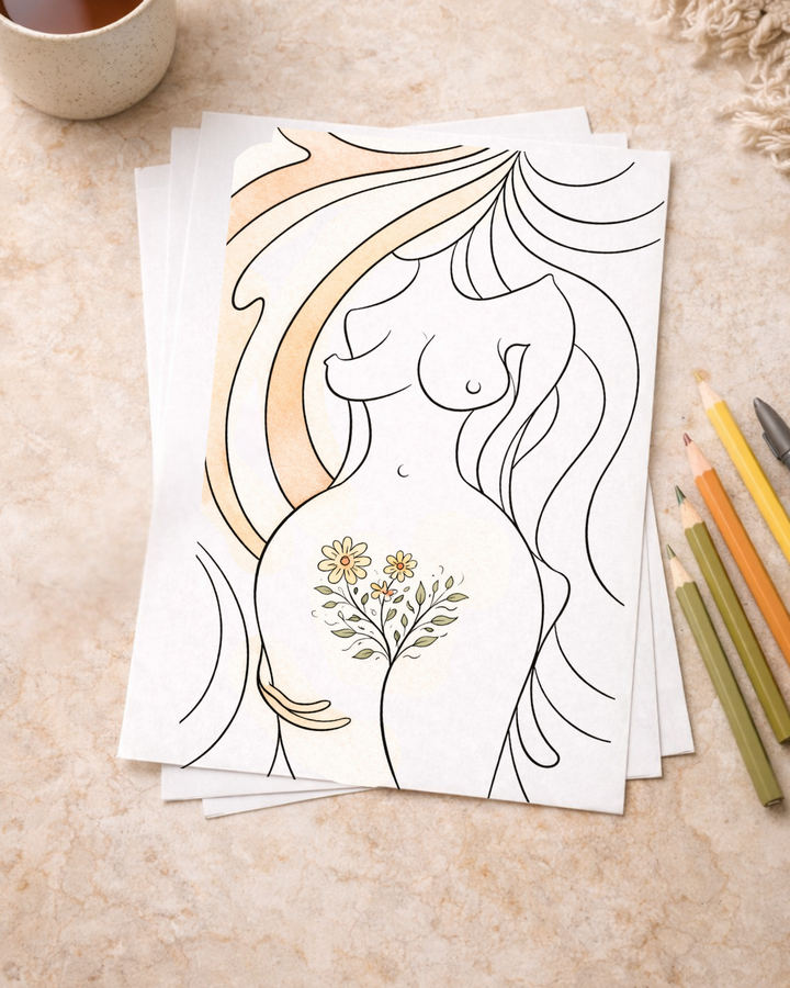 Soft Lines, Sacred Curves – Embodied Colouring