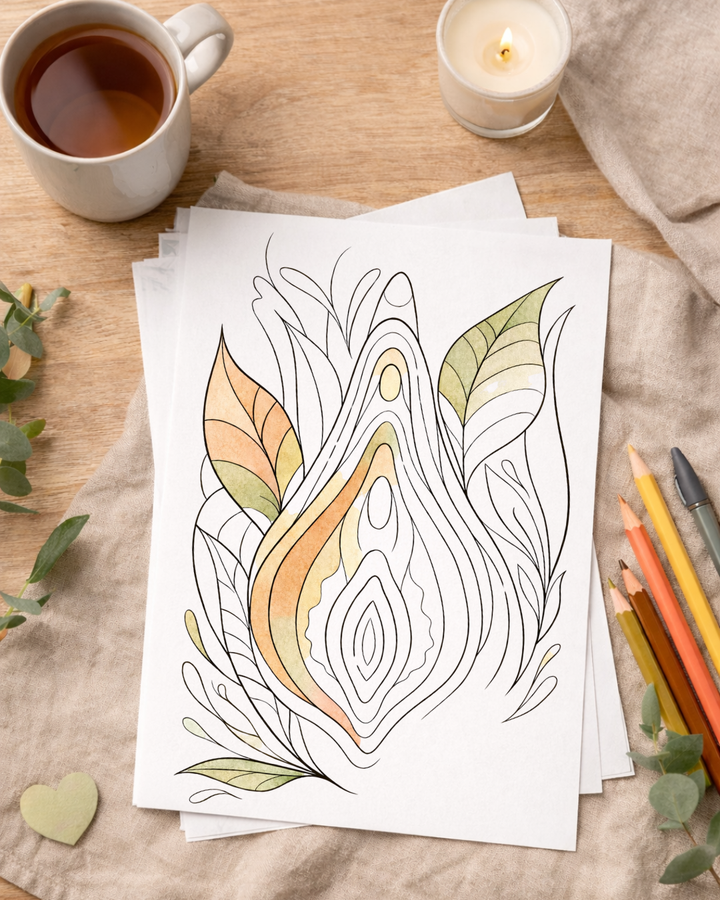 Soft Lines, Sacred Curves – Embodied Colouring