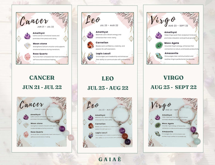 Crystal Zodiac Key Rings