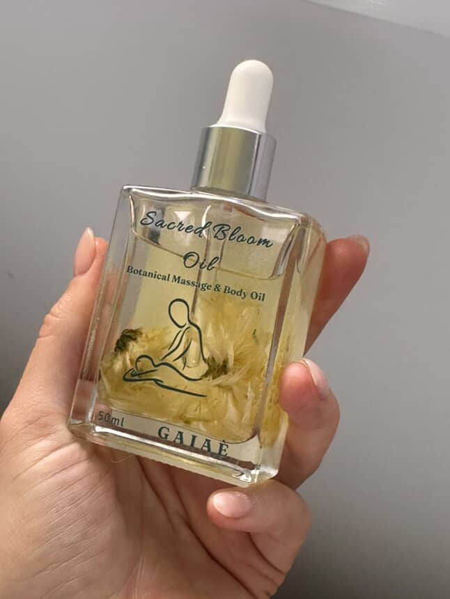 Sacred Bloom Oil • Botanical Massage & Body Ritual