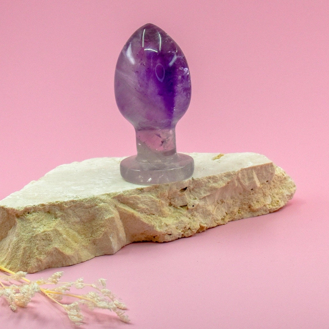 Amethyst Crystal Butt Plug - Wands of Lust Co