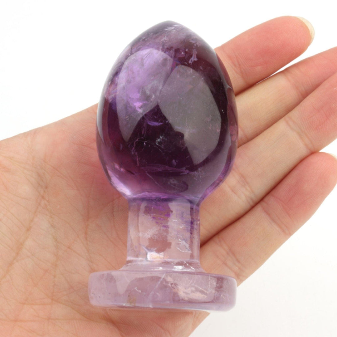 Amethyst Crystal Butt Plug - Wands of Lust Co