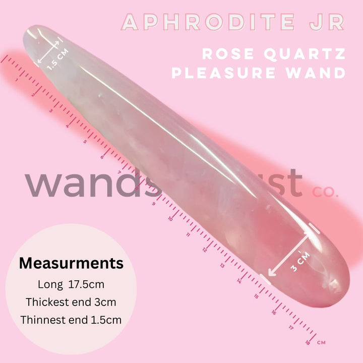 Aphrodite Jnr Rose Quartz Wand - Wands of Lust Co