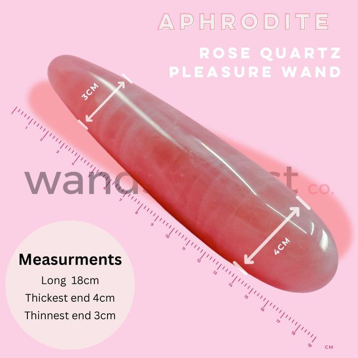 Aphrodite Rose Quartz Wand - Wands of Lust Co