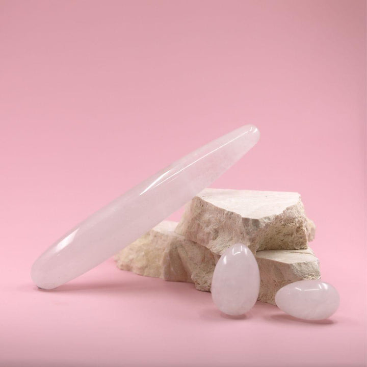 Clear Quartz Yoni Eggs - Wands of Lust Co