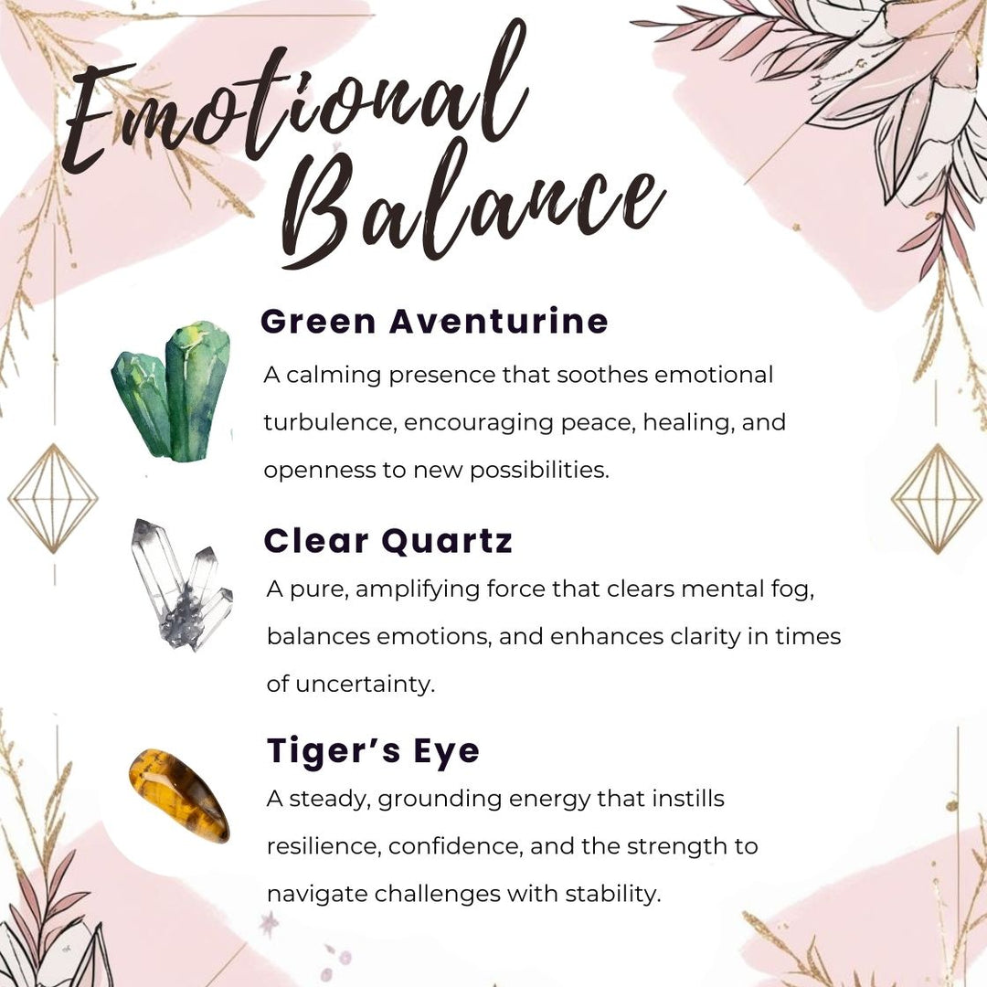 emotional balance Gaiae Crystal keyring for intentions 