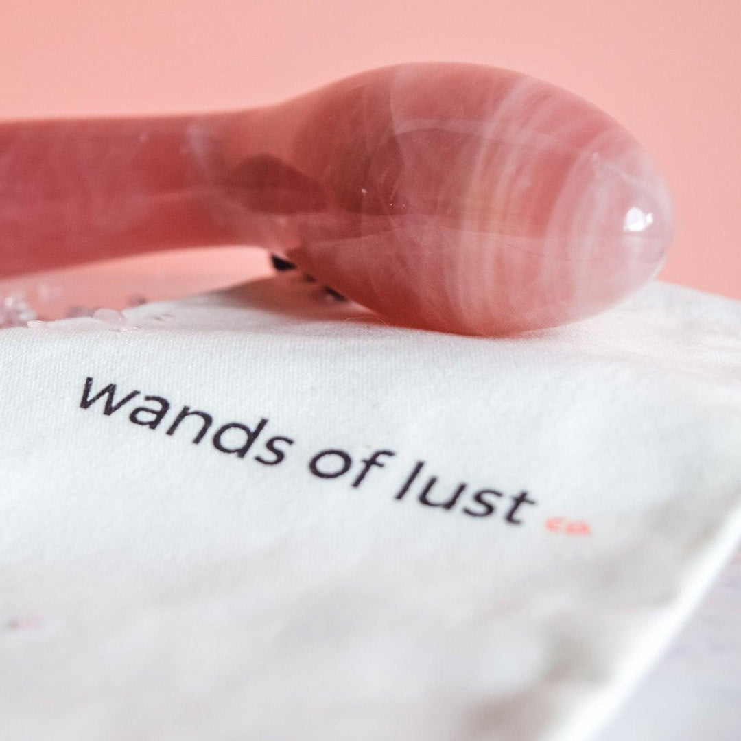 Gaia Rose Quartz Wand - Wands of Lust Co