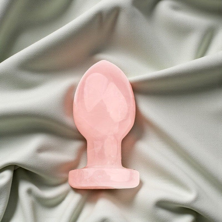 Gaiae Anal Play Rose Quartz Crystal Butt Plug
