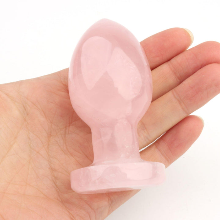 Gaiae Anal Play Rose Quartz Crystal Butt Plug