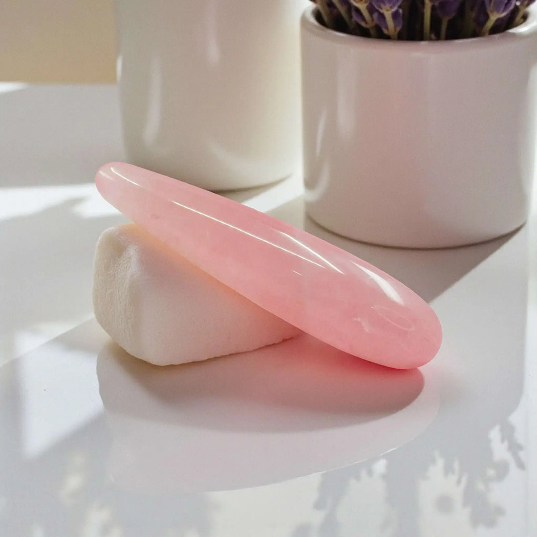 Gaiae Rose Quartz Yoni Wand • Crystal Pleasure Wand • Aphrodite • Love • Healing • Self-Devotion