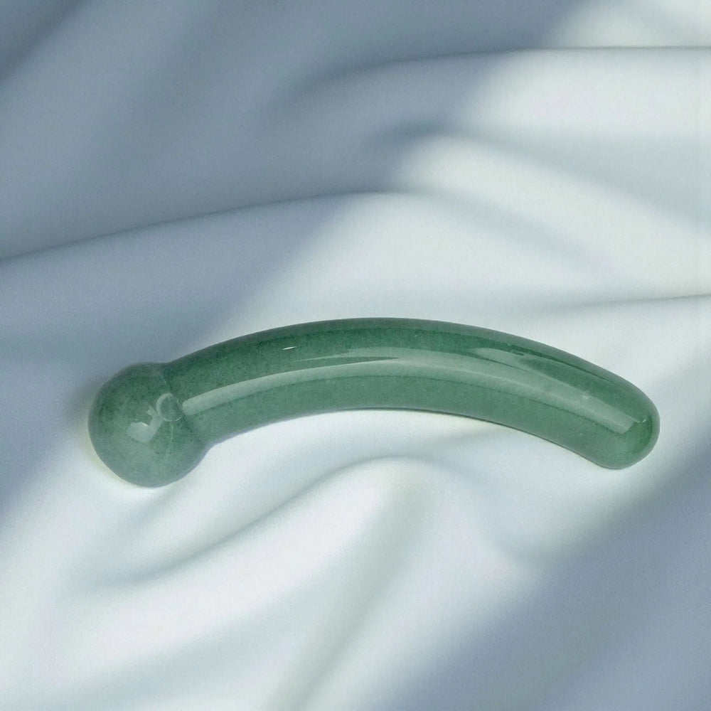 Green Aventurine Crystal Wand • Pleasure • Dildo • Heart Chakra • Australia • Aurora • Green light to Growth • Abundance •.Healing— Growth & Heart Expansion • Gaiae