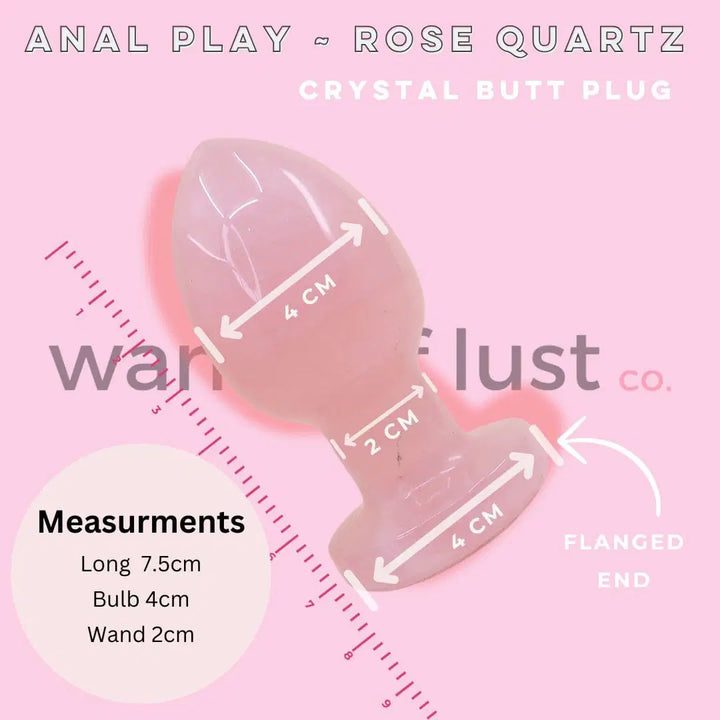 Gaiae Black Obsidian Crystal Butt Plug • Anal Play