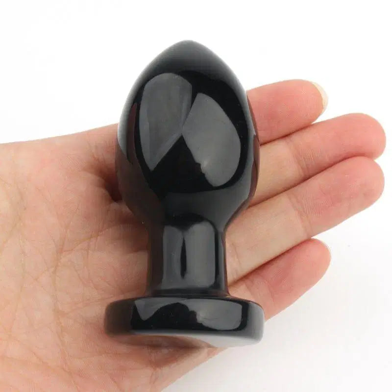 Gaiae Black Obsidian Crystal Butt Plug • Anal Play