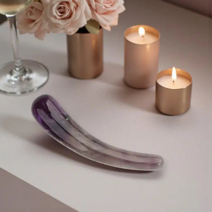 Amethyst Crystal Wand • Dildo • Pleasure wand • Third eye Chakra • Australia • Daphne • Calm • Intuitive Flow • Gaiae