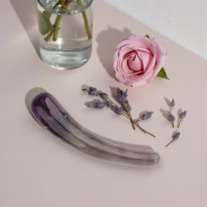 Amethyst Crystal Wand • Dildo • Pleasure wand • Third eye Chakra • Australia • Daphne • Calm • Intuitive Flow • Gaiae