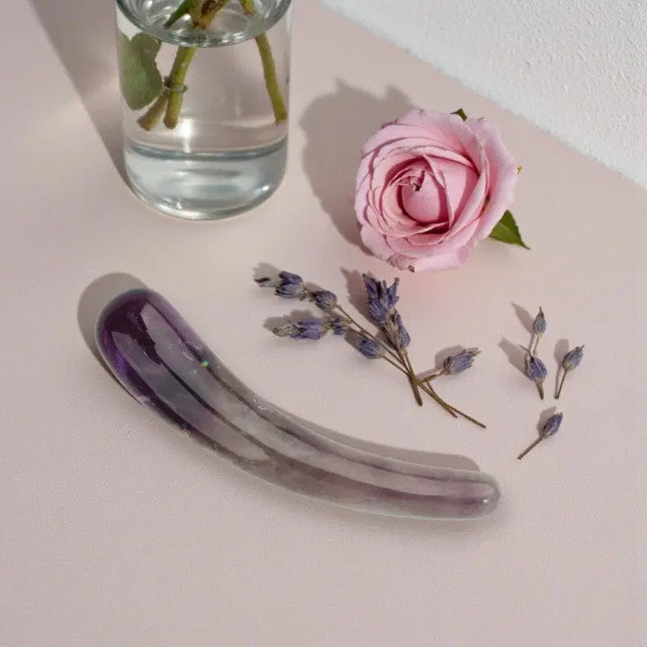 Amethyst Crystal Wand • Dildo • Pleasure wand • Third eye Chakra • Australia • Daphne • Calm • Intuitive Flow • Gaiae