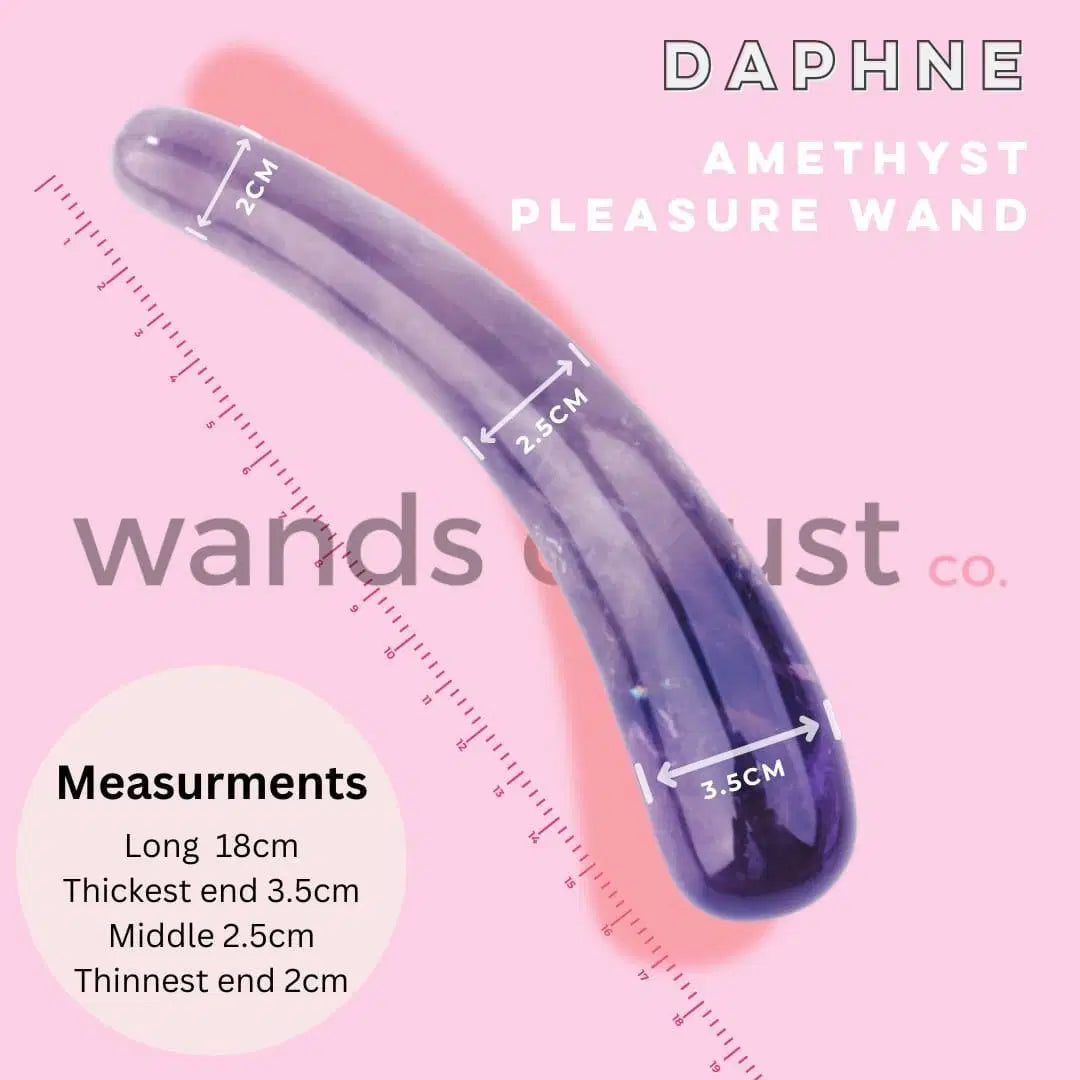 Amethyst Crystal Wand • Dildo • Pleasure wand • Third eye Chakra • Australia • Daphne • Calm • Intuitive Flow • Gaiae