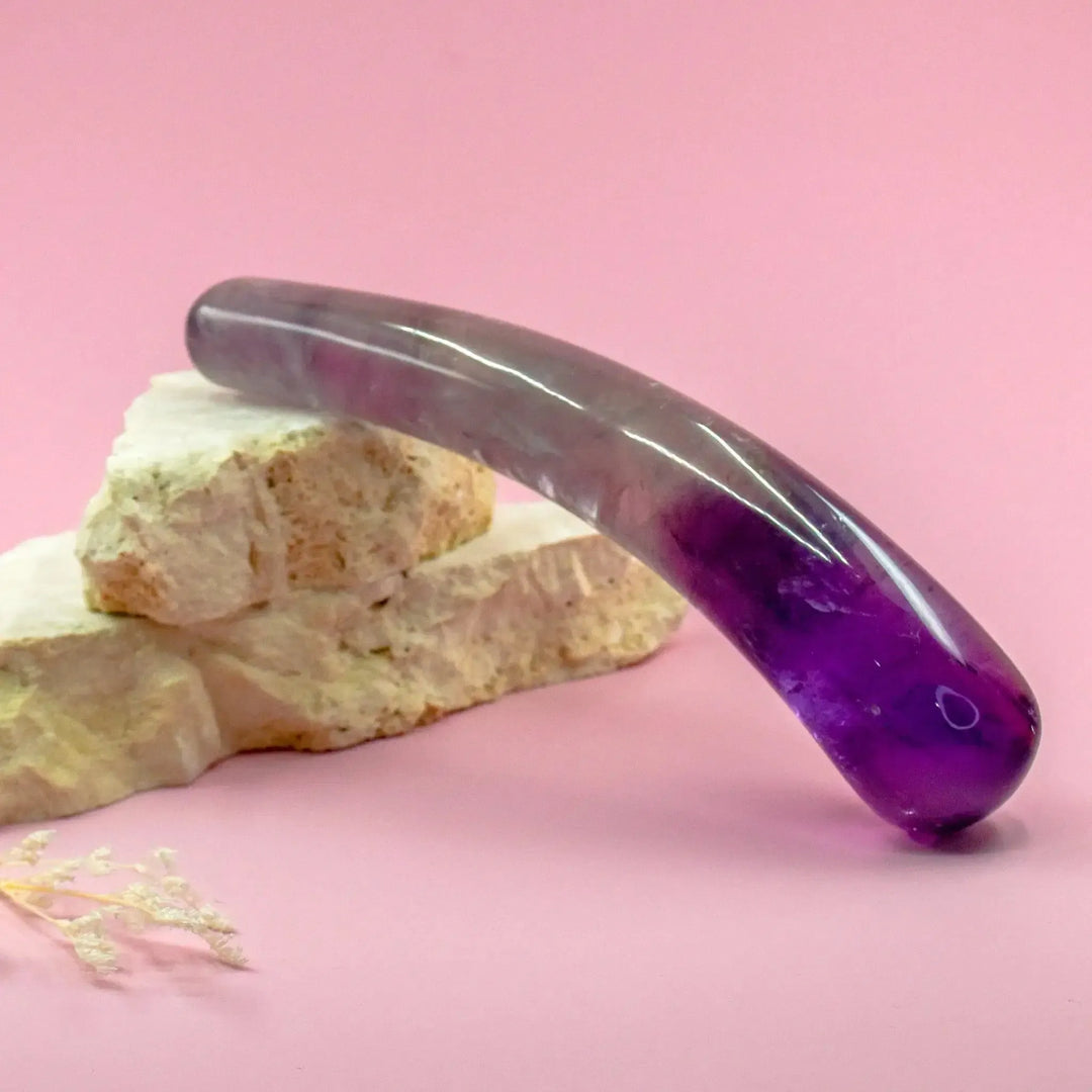 Amethyst Crystal Wand • Dildo • Pleasure wand • Third eye Chakra • Australia • Daphne • Calm • Intuitive Flow • Gaiae