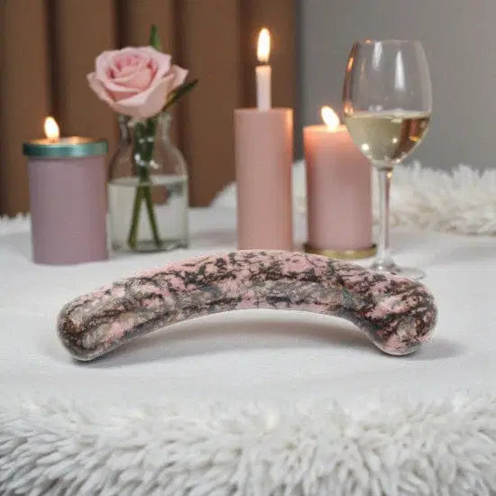 Rhodonite Crystal Wand • Pleasure • Dildo • Australia • Hera • Heart Healing • Emotional Clarity Gaiae
