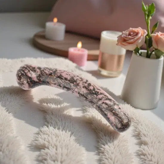 Rhodonite Crystal Wand • Pleasure • Dildo • Australia • Hera • Heart Healing • Emotional Clarity Gaiae