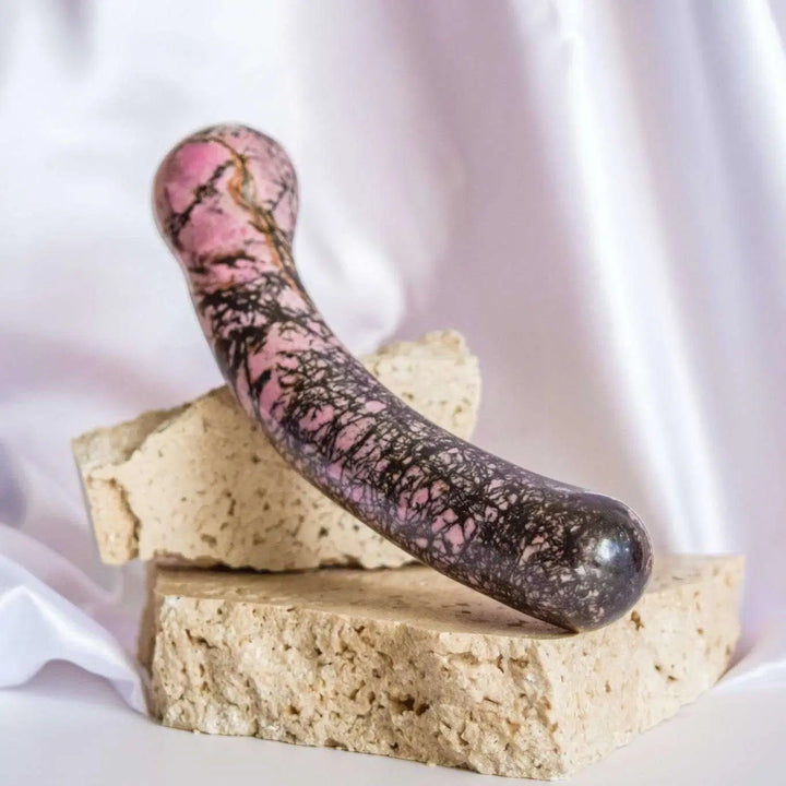 Rhodonite Crystal Wand • Pleasure • Dildo • Australia • Hera • Heart Healing • Emotional Clarity Gaiae