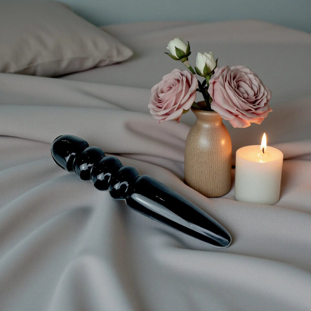 Gaiae Black Obsidian Crystal Pleasure Wand Zues Grounding Sacred Australia 🌟 Tantric Sacred Rituals