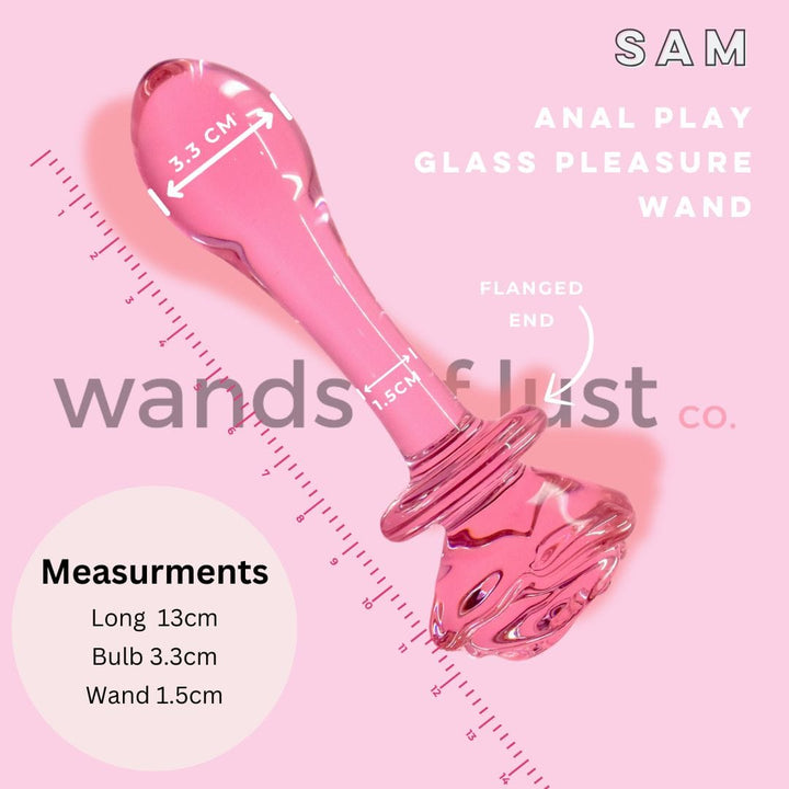 Gaiae Rose Shaped Glass Butt Plug Anal Play Australia Sam 🌹 