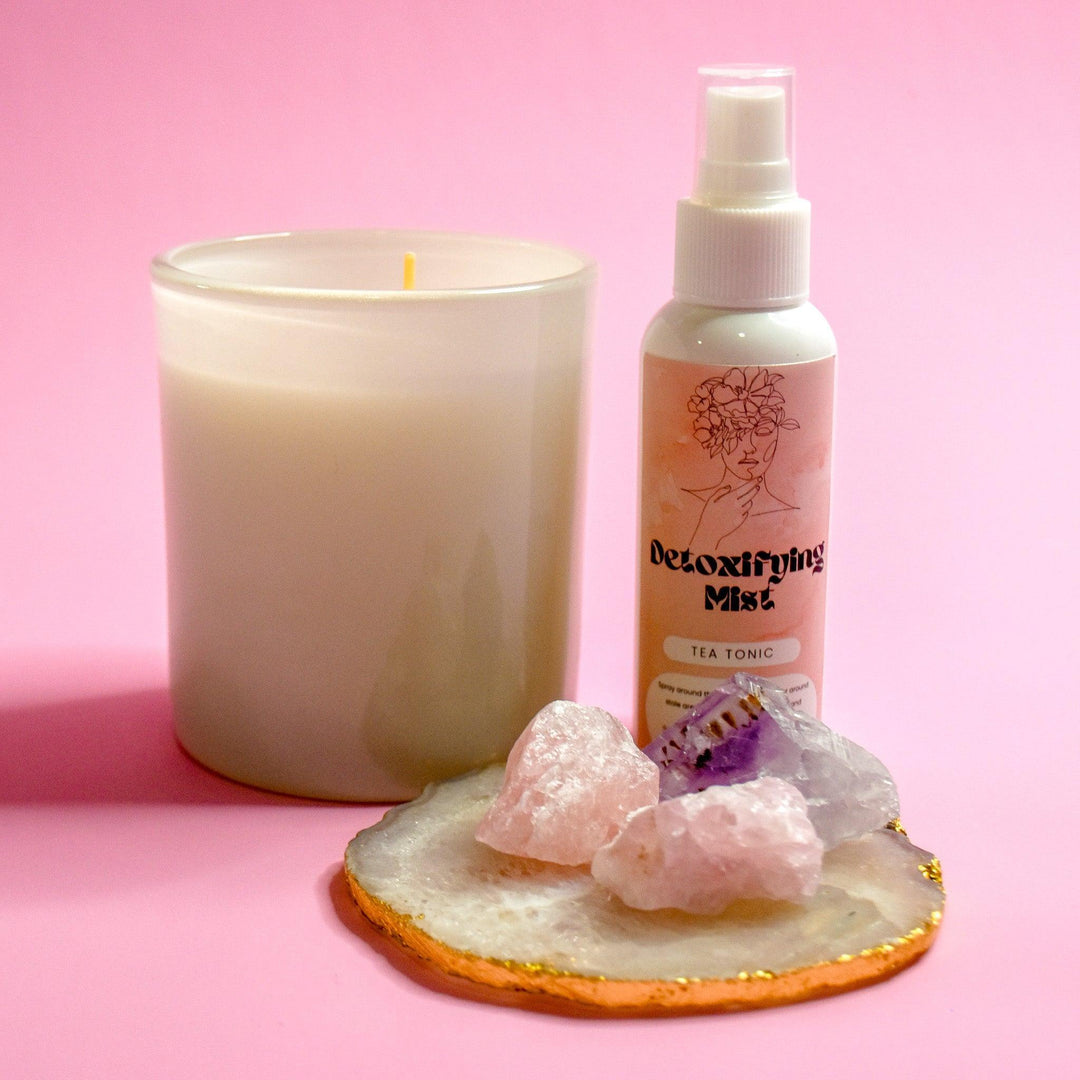 Gaiae Agate Slice Crystal Coaster Decor Altar