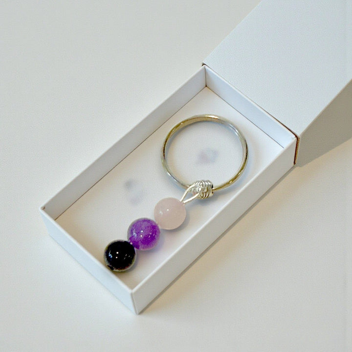 Gaiae Crystal Zodiac Key Ring • Astrology Gifts • Birthstone  ♐️ 