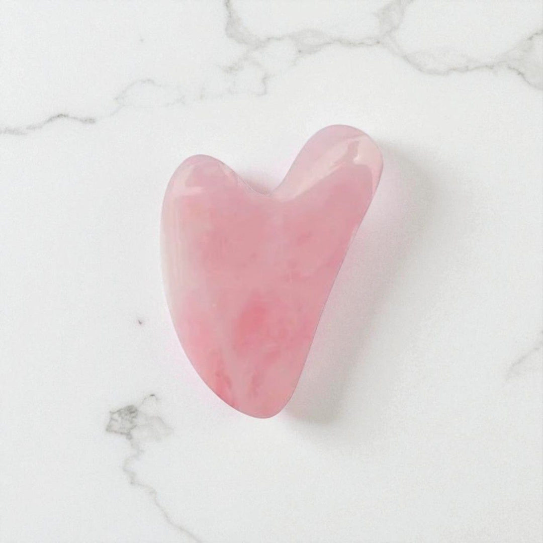 Gaiae Health & Beauty Gua Sha Facial Tool • Face Sculpting • Rose Quartz • Black Obsidian