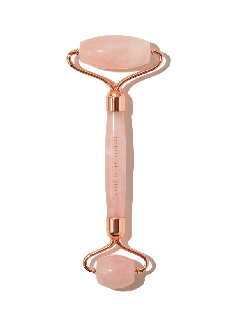 Gaiae Rose Quartz Facial Roller • Crystal • Depuffing • Natural Skin Care • Rose Quartz 