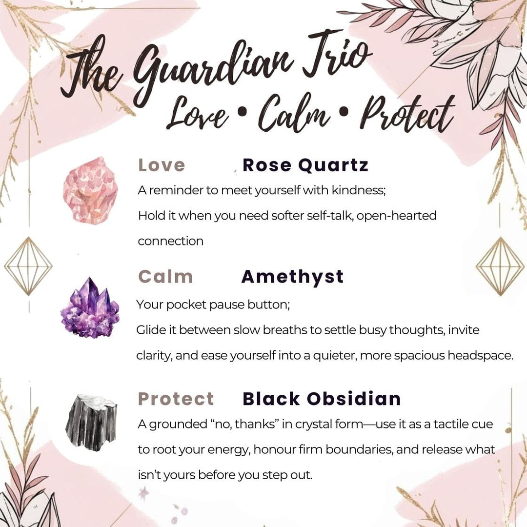 Gaiae Crystal Intention Key Ring • Keychain • Spiritual Gift under $10 • Manifestation Tool