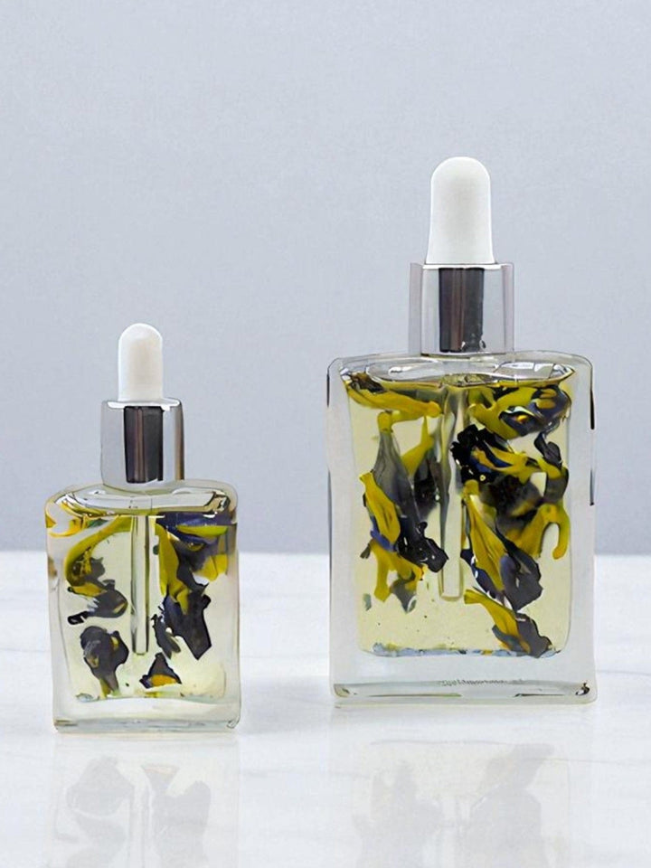 Gaiae Botanical Body Oil Sensual Massage Butterfly pea flower natural body ritual celestial bloom