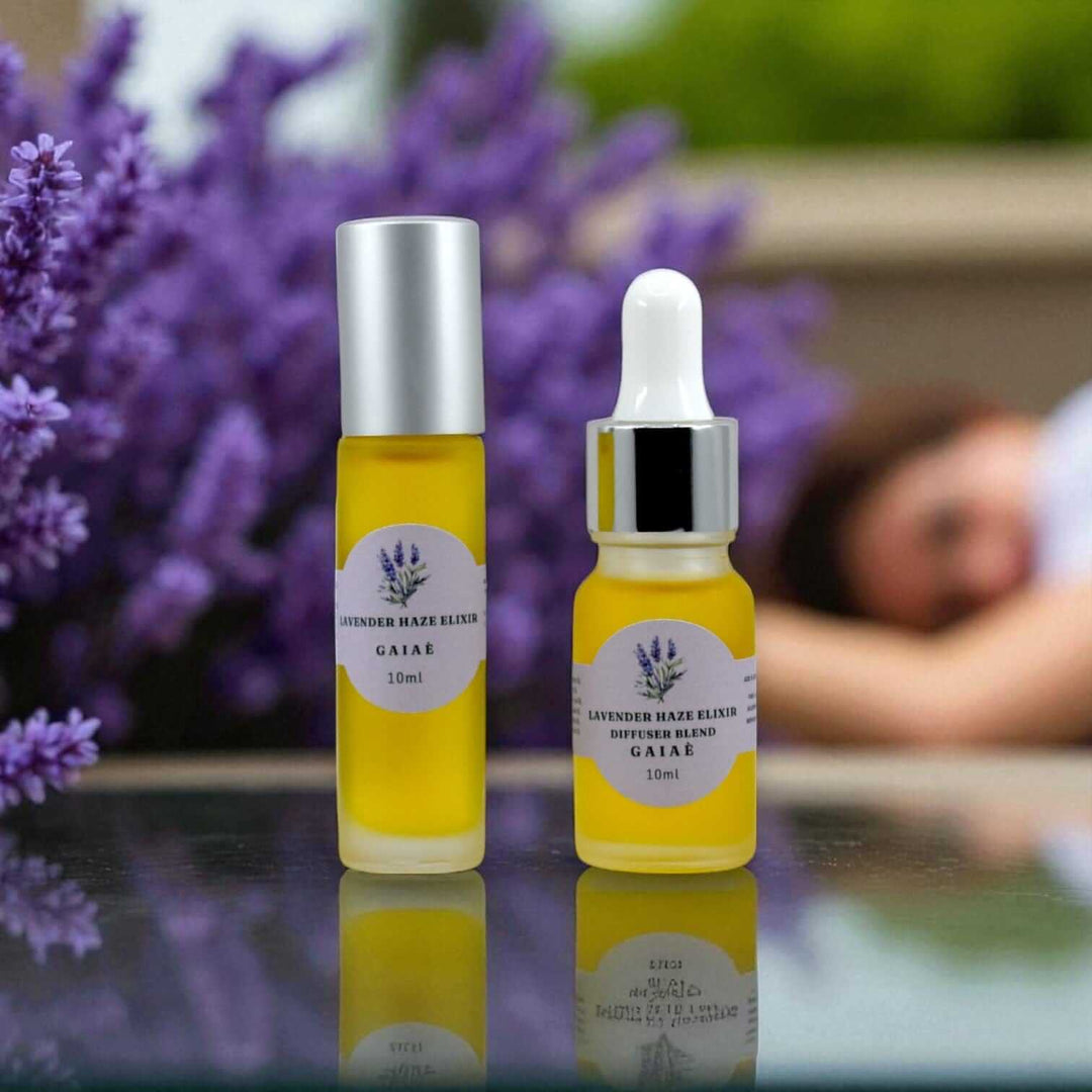 Gaiae Lavender Haze Calming Oil for Anxiety  Diffuser Blend Sleep Aromatherapy Gift Set Gaiae Jade Yoni Egg Ritual Set • Nervous System Regulation 