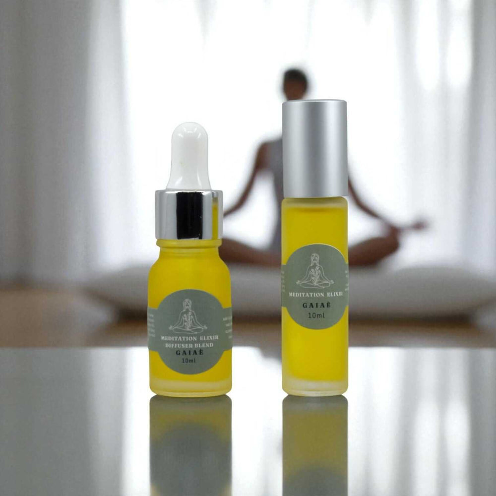 Gaiae Meditation Essential Oil Roll-On Grounding Aromatherapy Yoga Essential Oil Roll-On Blend Meditation Diffuser Blend  Meditation ritual set