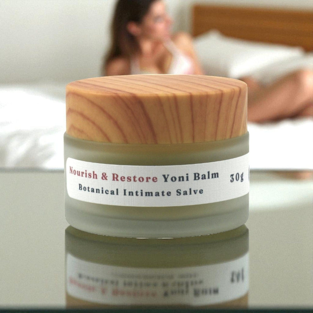 Gaiae nourish-restore-Organic Yoni Balm • Vaginal Dryness Relief • Natural Vulva Moisturiser • Intimate Skin Balm