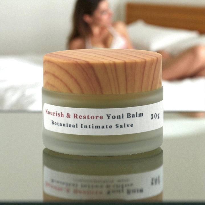 Gaiae nourish-restore-Organic Yoni Balm • Vaginal Dryness Relief • Natural Vulva Moisturiser • Intimate Skin Balm