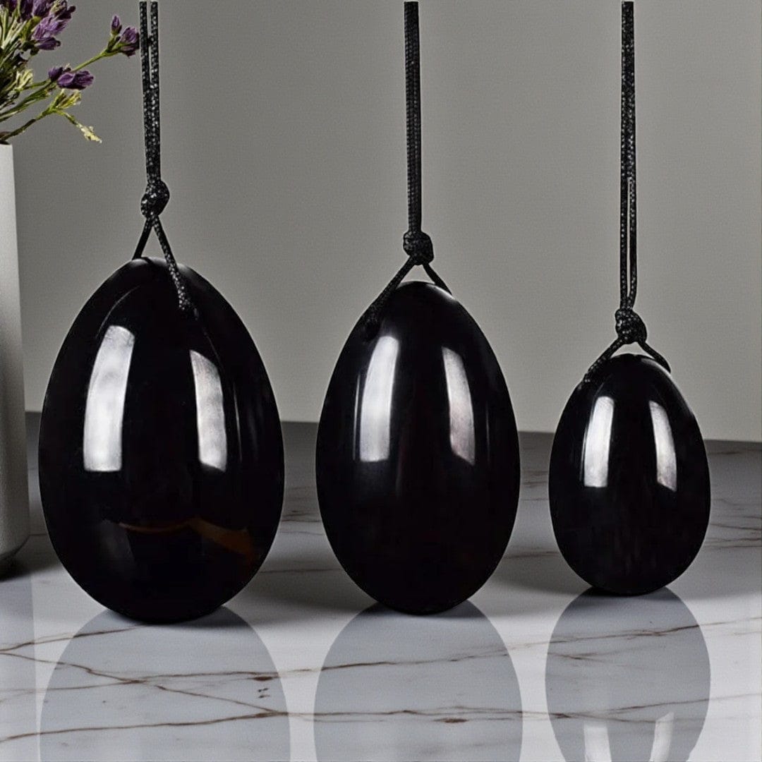 Gaiae Yoni Eggs Black Obsidian Yoni Eggs