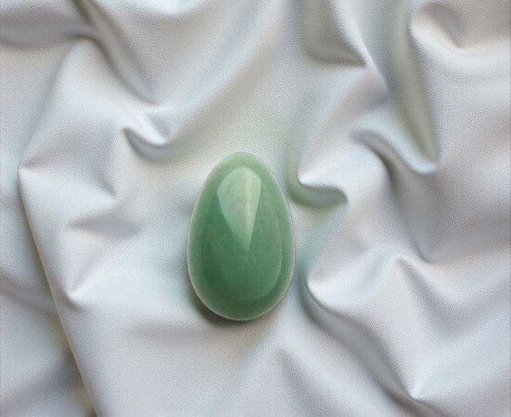 Gaiae Green Aventurine Yoni Egg • Manifesting Stone • Heart Chakra Healing • Emotional balance 