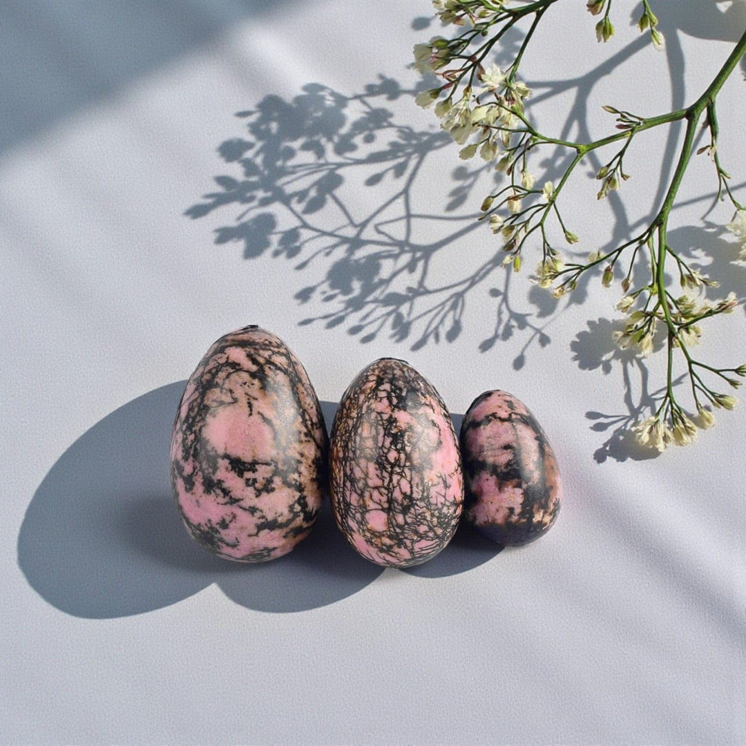 Gaiae Rhodonite Yoni Egg • Emotional Healing • forgiveness stone • trauma release 