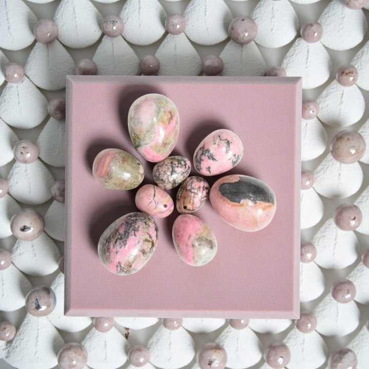 Gaiae Rhodonite Yoni Egg • Emotional Healing • forgiveness stone • trauma release 
