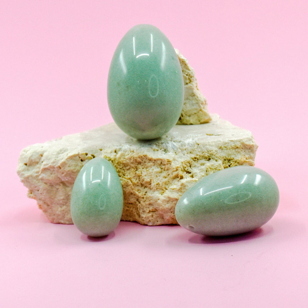 Gaiae Green Aventurine Yoni Egg • Manifesting Stone • Heart Chakra Healing • Emotional balance 