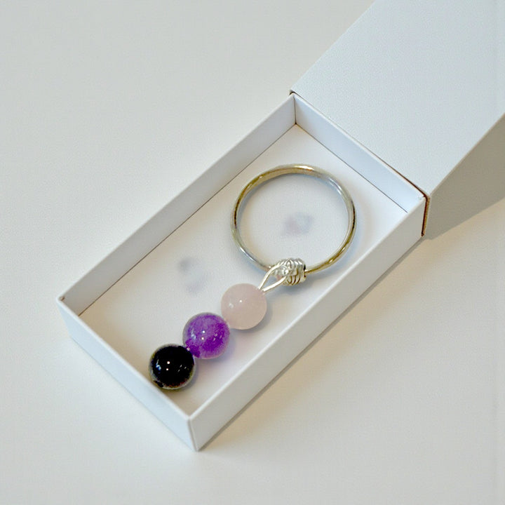 Crystal Zodiac Key Rings