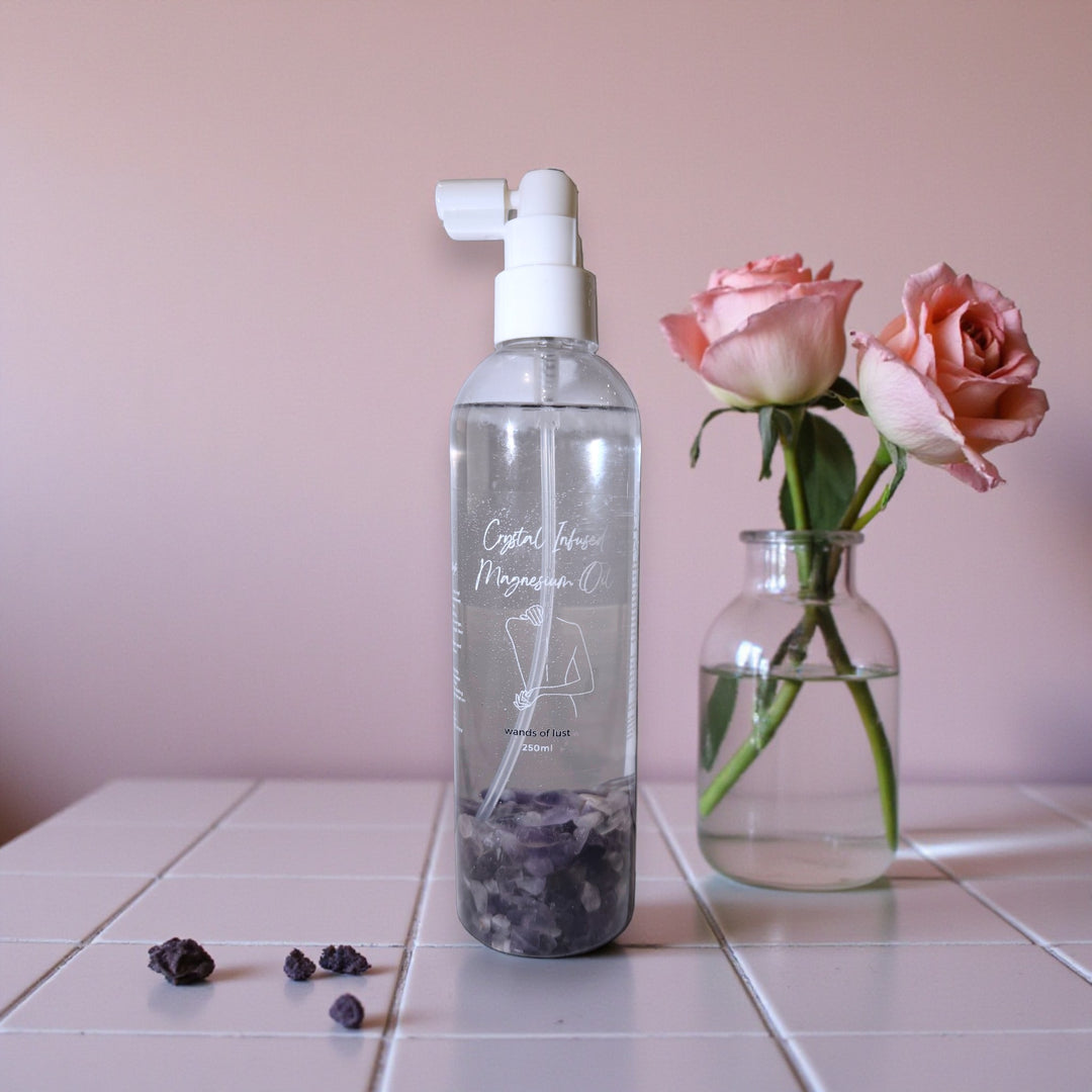 Magnesium oil ~ Crystal infused 💎 - Wands of Lust Co