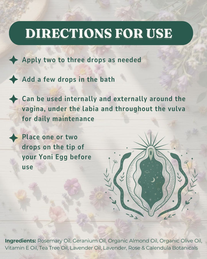 Natural Yoni Oil (Vulva Oil) - Wands of Lust Co