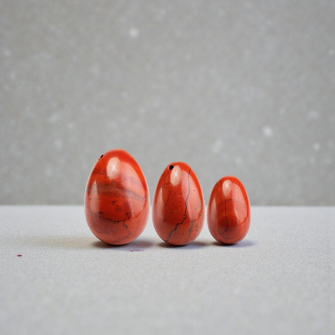 Red Jasper Yoni Eggs - Wands of Lust Co