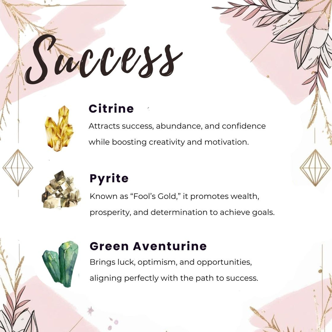 success Gaiae Crystal keyrins for Intentions 